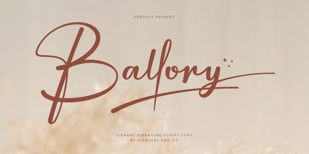 Ballory font