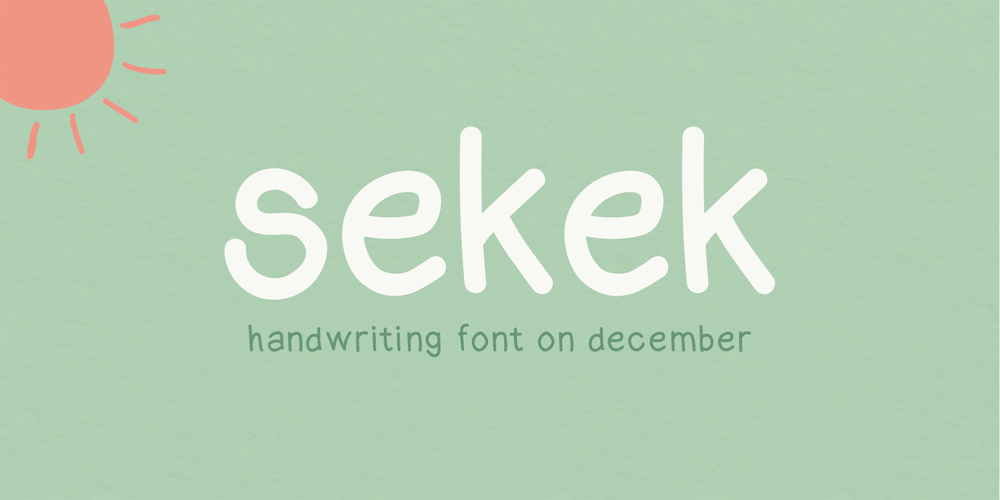 Sekek font