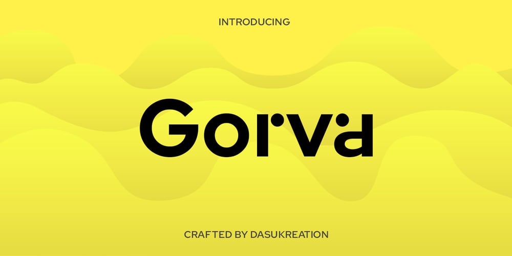 Gorva font