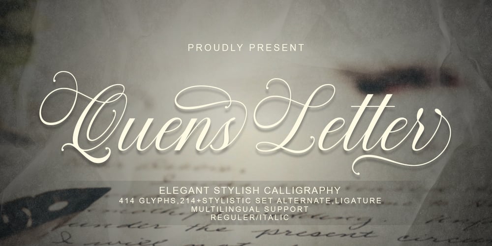 Quens Letter Script font