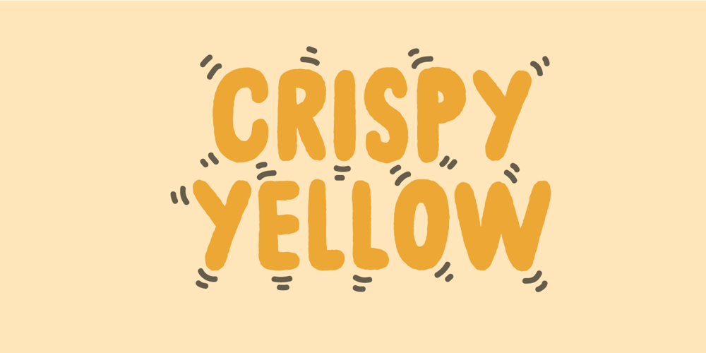 Crispy Yellow font