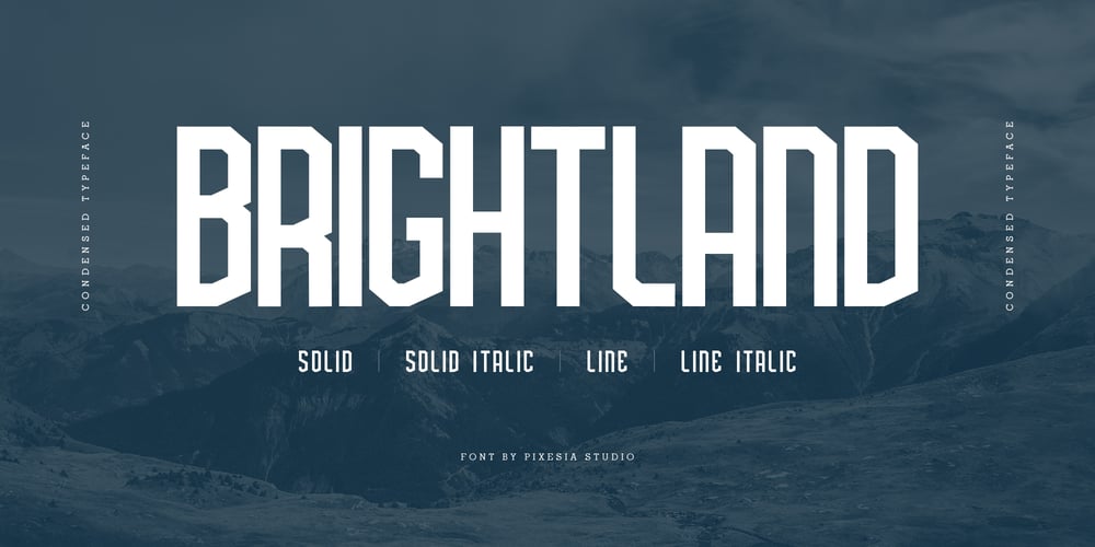 Brightland font