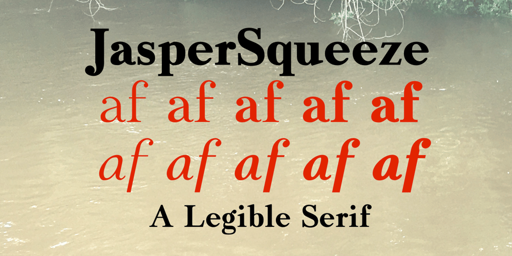 Jasper Squeeze font