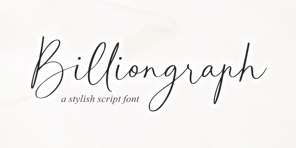 Billiongraph font