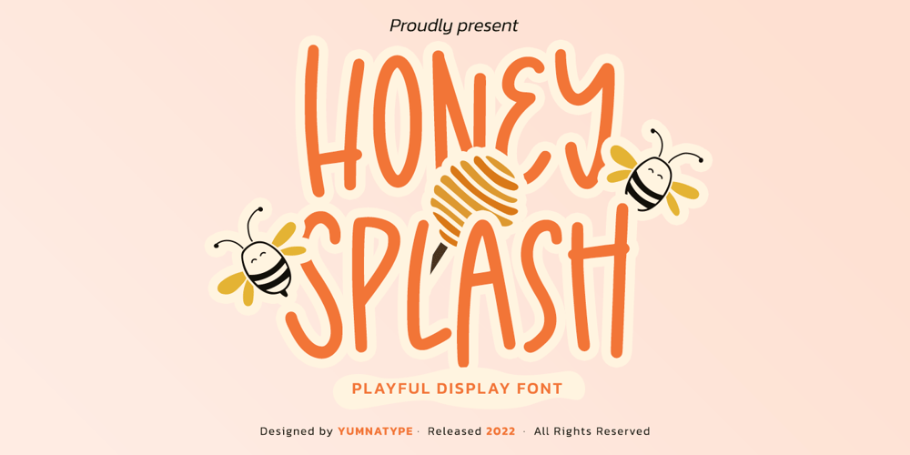 Honey Splash font