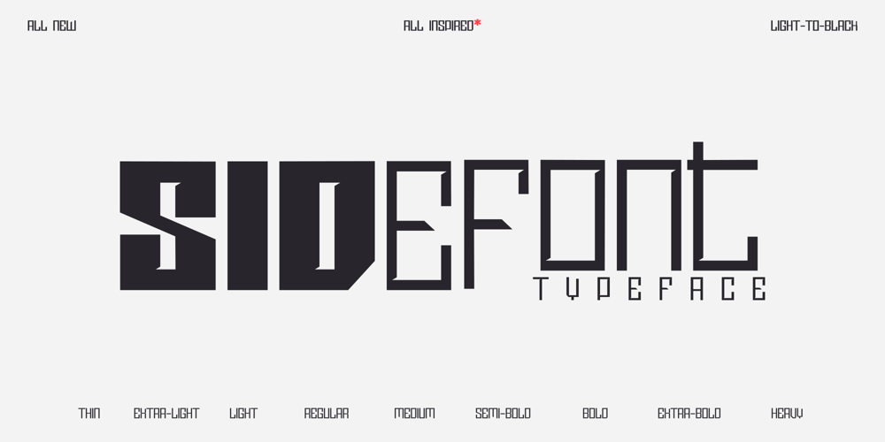 Sidefont font