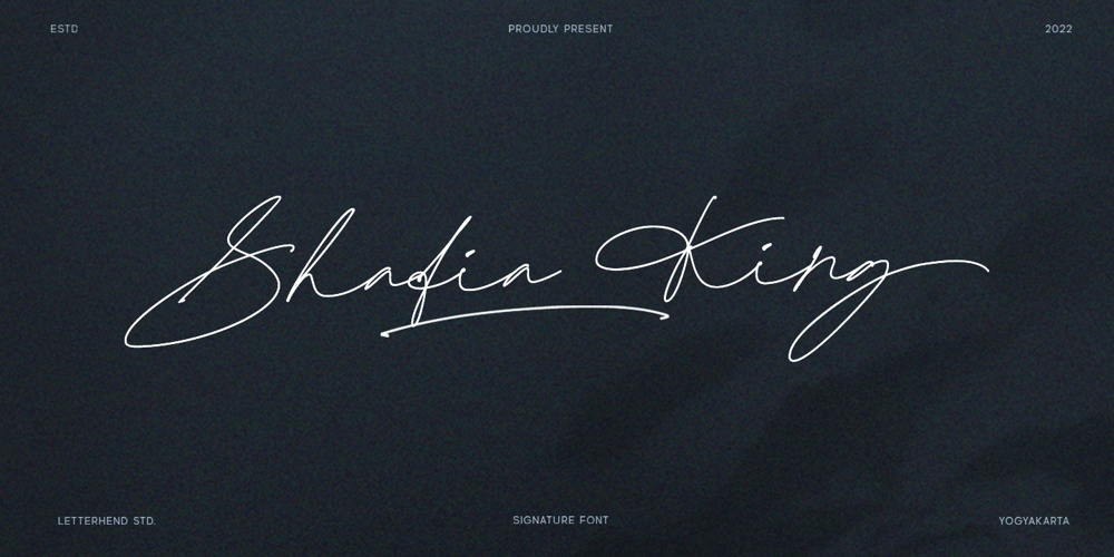 Shafia King font