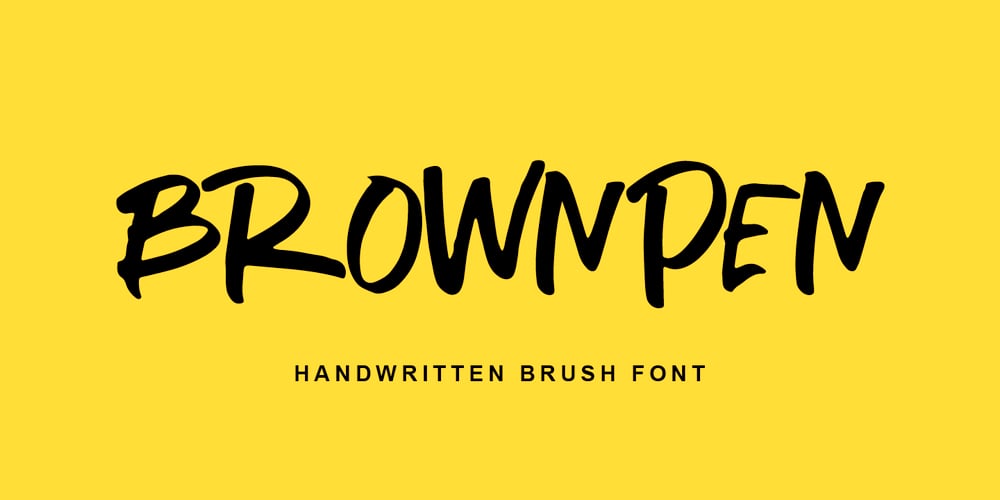 Brownpen font