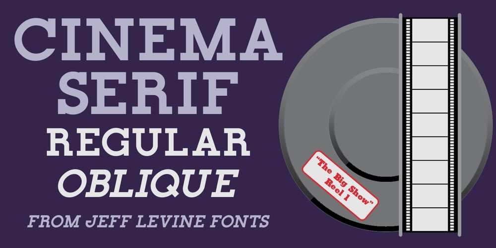 Cinema Serif JNL font