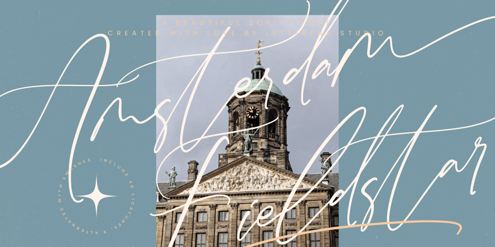 Amsterdam Fieldstar font