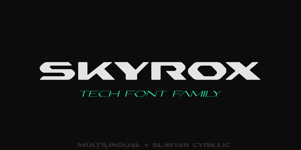 Skyrox Tech font