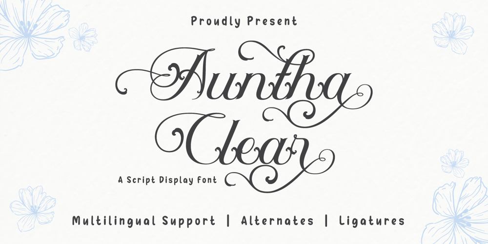 Auntha Clear font