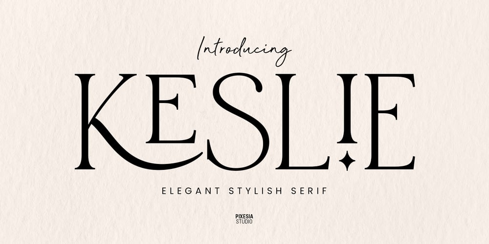 Keslie font