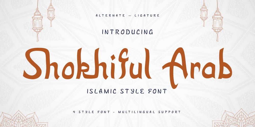 Shokhiful Arab font
