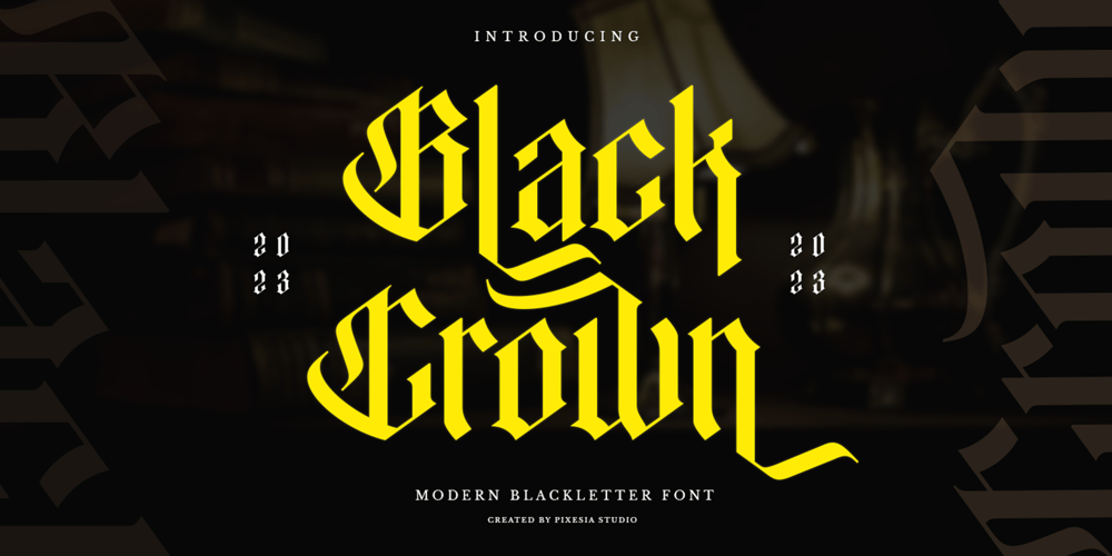 Black Crown font