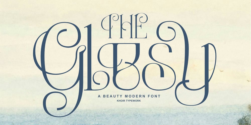 Glesy font
