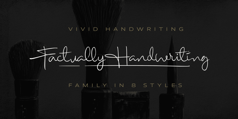 Factually Handwriting font