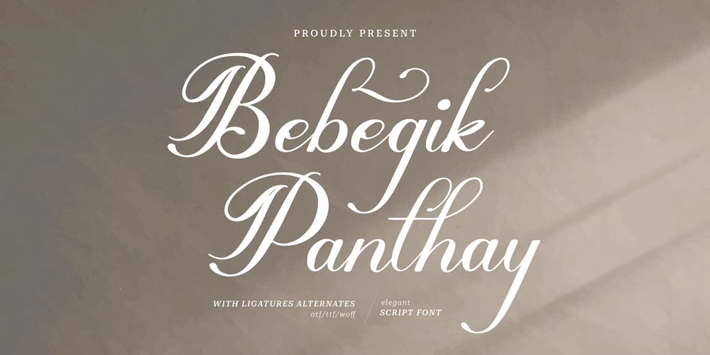 Bebegik Panthay font