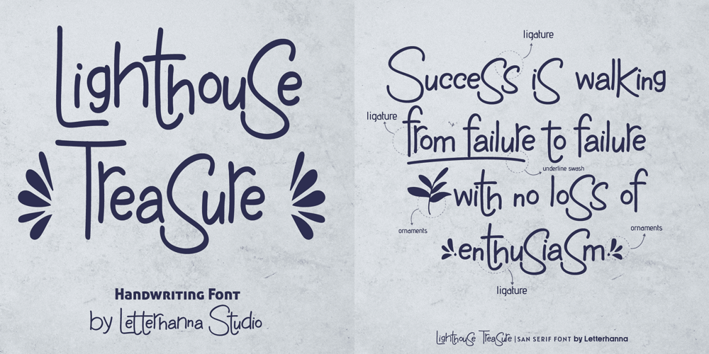 Lighthouse Treasure font
