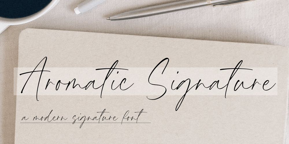 Aromatic Signature font