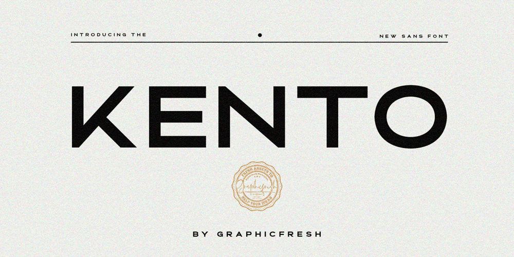 Kento font