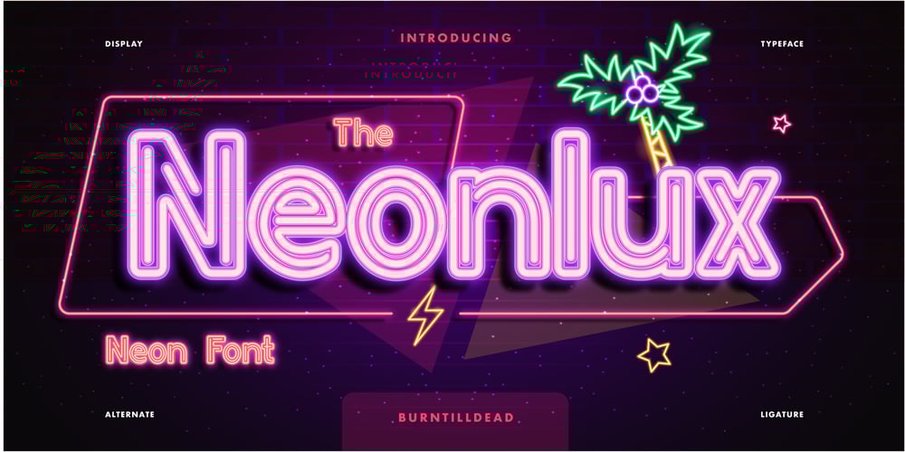Neonlux font