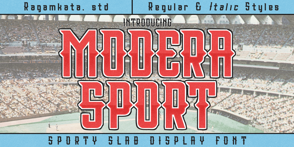 Modera Sport font