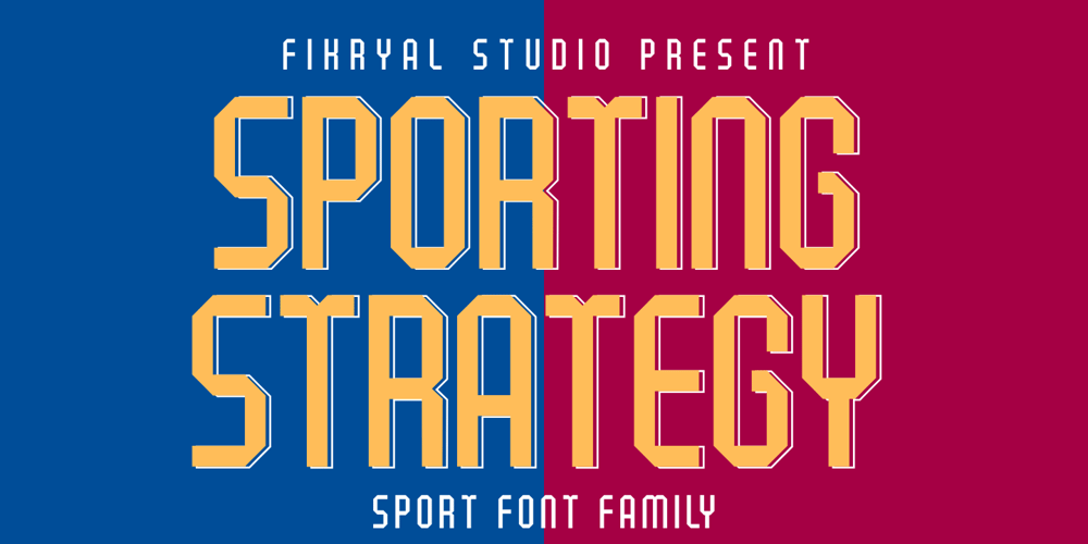 Sporting Strategy font