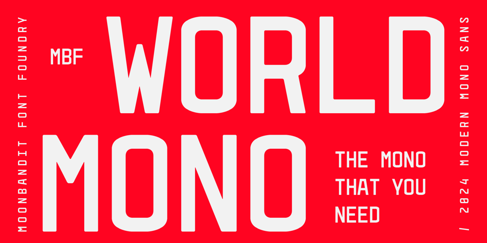 MBF World Mono font