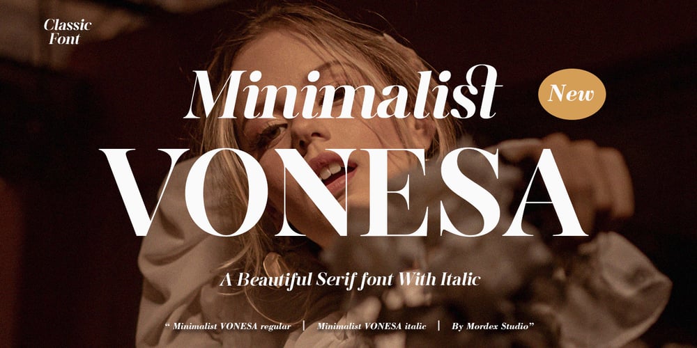 Minimalist Vonesa font