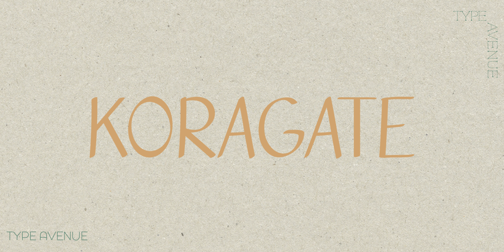 Koragate font