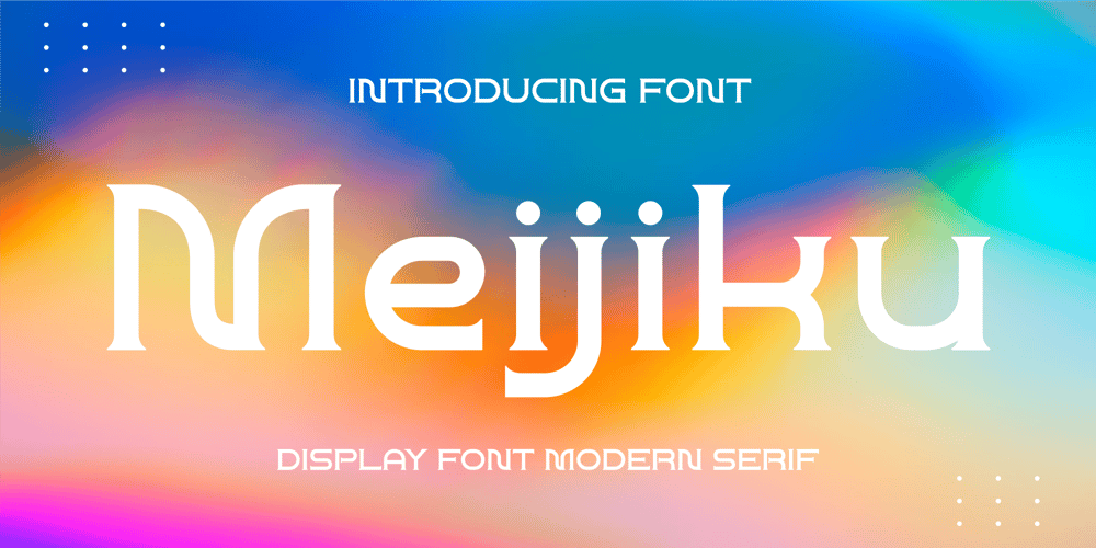 Meijiku font