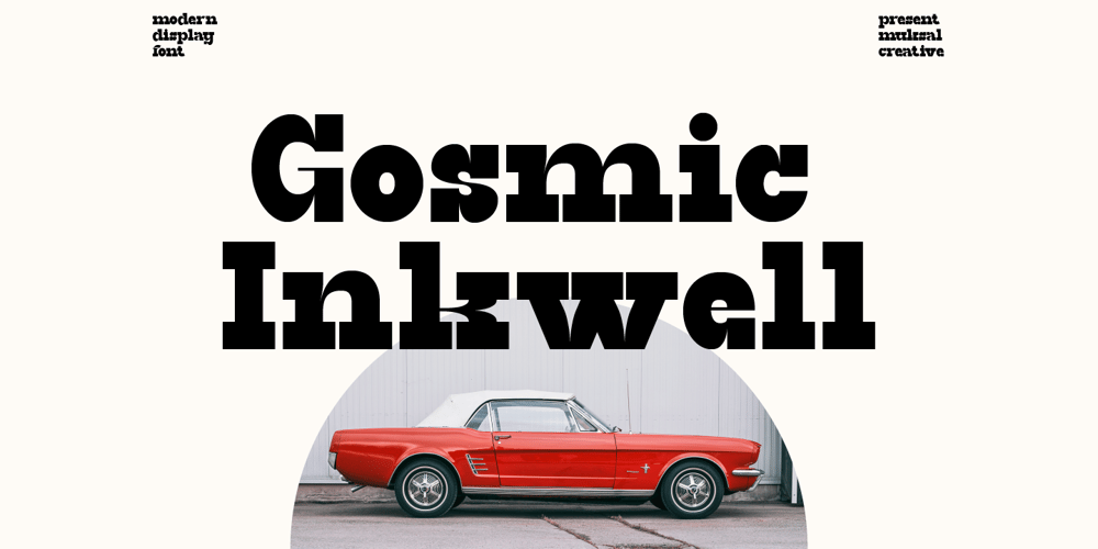 Gosmic Inkwell font