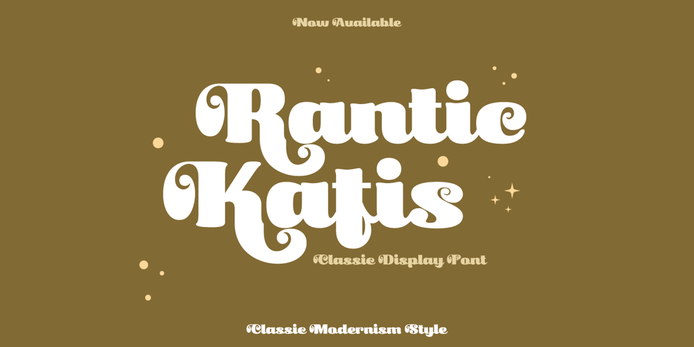 Rantic Kafis font