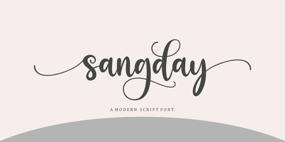Sangday font