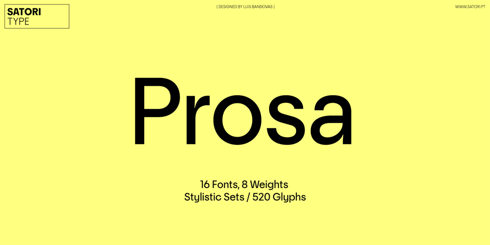 Prosa font