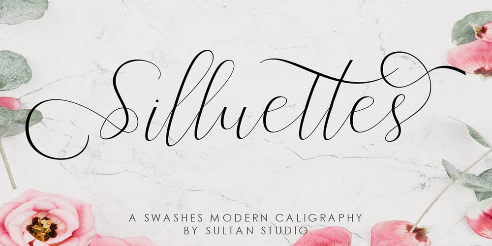 Silluettes font