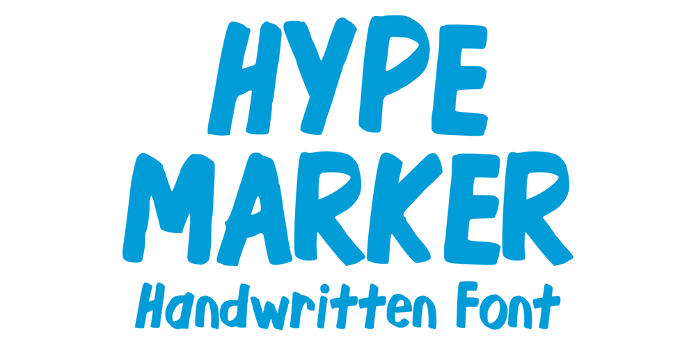 Hype Marker font