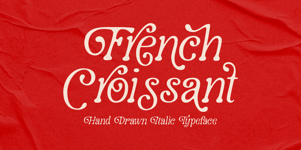 French Croissant font