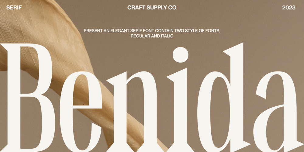 Benida font