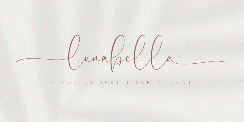 Lunabella font