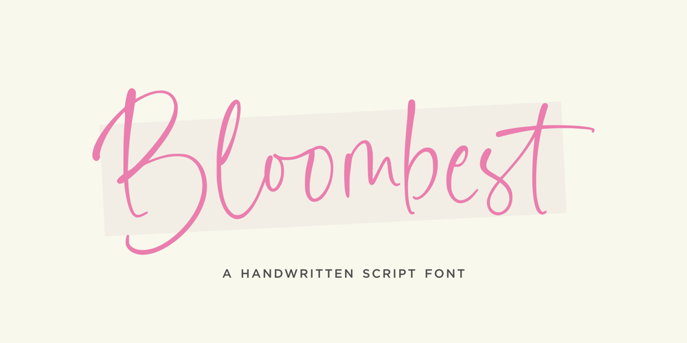 Bloombest font