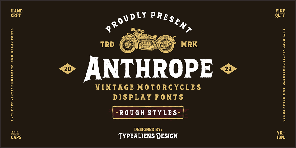 Anthrope font