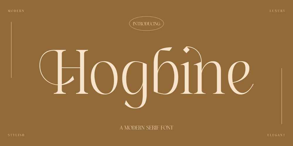Hogbine font