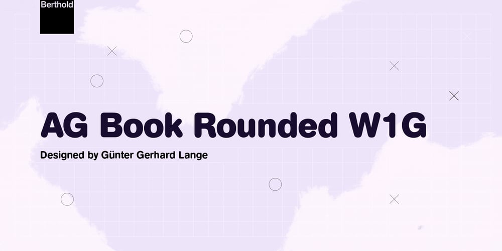 AG Book Rounded W1G font