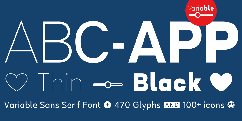 Linear Beta VF font