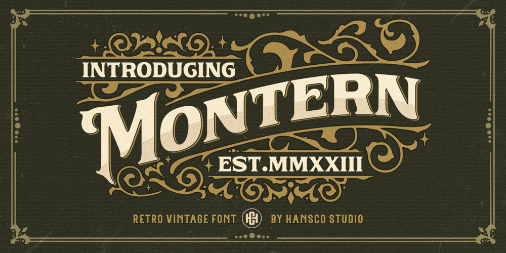 Montern Vintage font