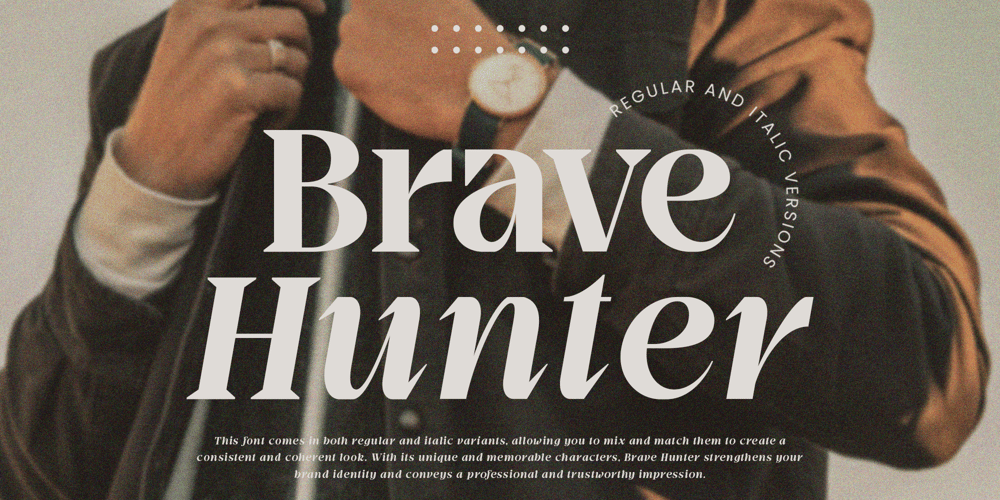Brave Hunter font