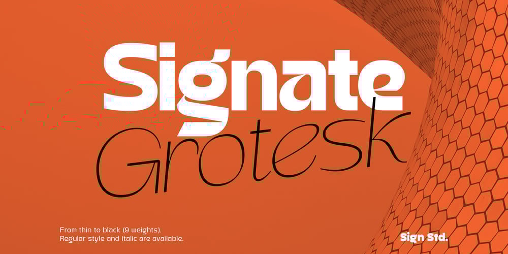 Signate Grotesk font
