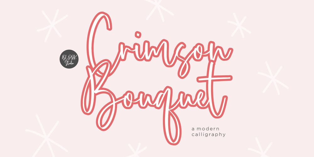 Crimson Bouquet font